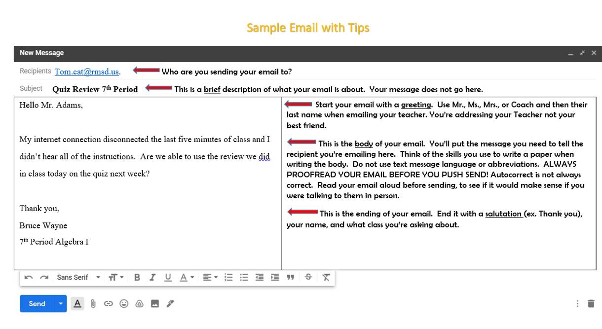 Email Tips